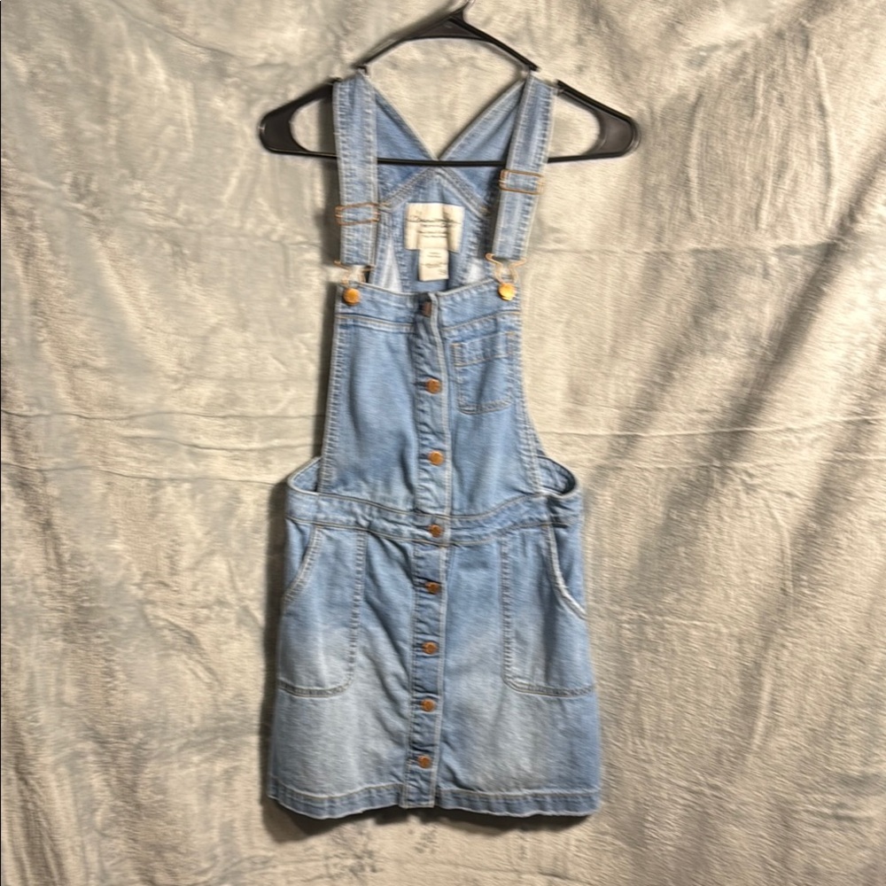 American Rag Denim Dress Junior‎ size 9 button up front light wash